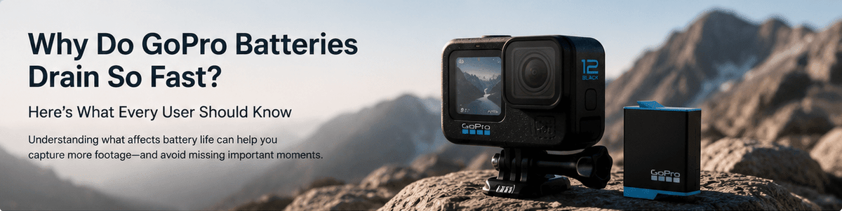 Why Do GoPro Batteries Drain So Fast? Here’s What Every User Should Know - JESSY Battery