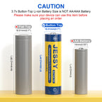 18650 Rechargeable Battery Button Top 2-Pack