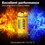 CR123A 3.7V Rechargeable Battery -  8 Pack