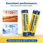 18650 Rechargeable Battery Button Top 2-Pack