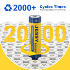 18650 Rechargeable Battery Button Top 2-Pack