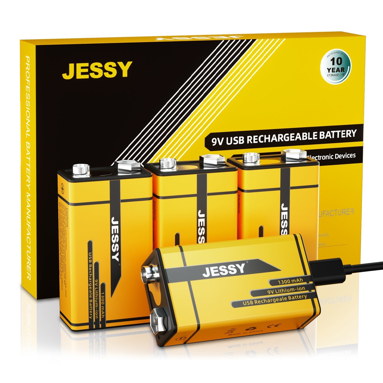 9V Rechargeable Battery - JESSY Battery