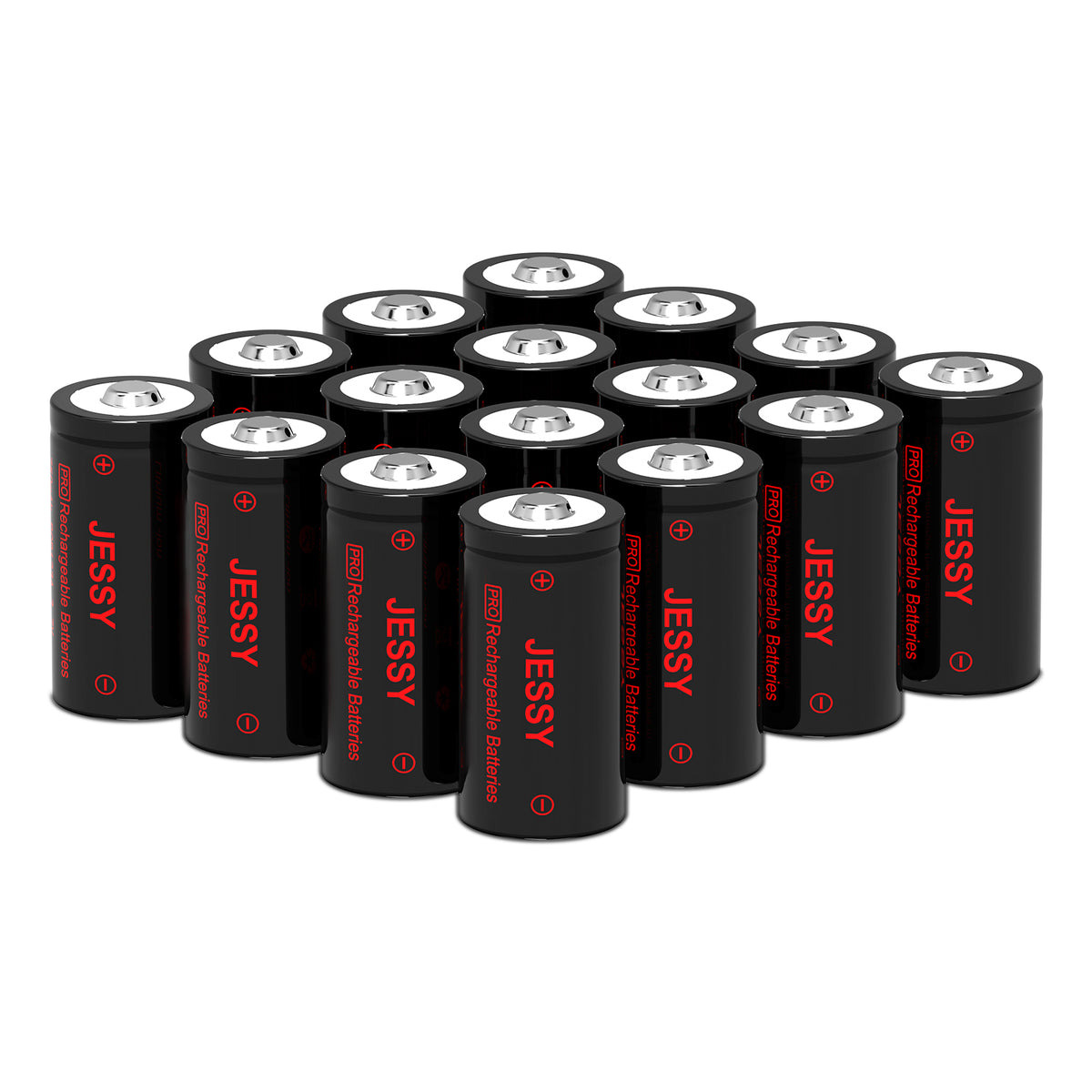 CR123A 3.7V Rechargeable Battery -  16 Pack