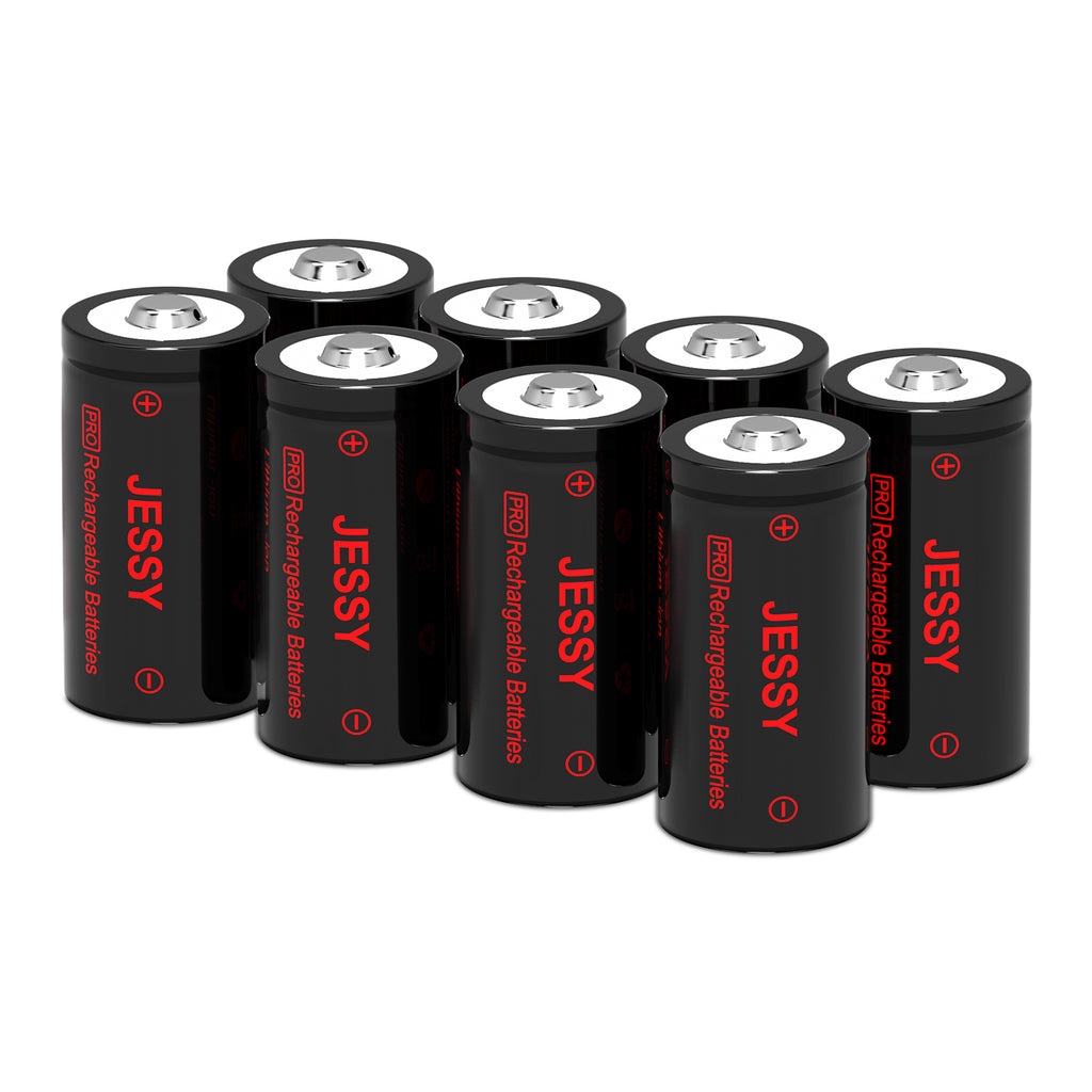 CR123A 3.7V Rechargeable Battery -  8 Pack