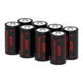 CR123A 3.7V Rechargeable Battery -  8 Pack