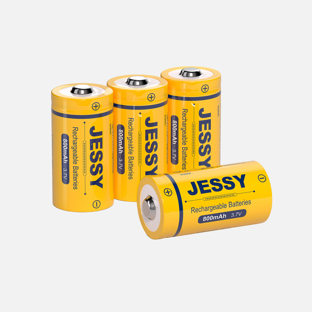 CR123A 3.7V Rechargeable Battery -  4 Pack