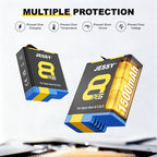 JESSY 1500mAh Battery Kit for GoPro HERO 8/7/6/5 Black – 3-Pack Rechargeable Batteries with USB Triple Charging Case - JESSY Battery